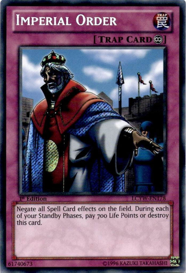 Yugioh Imperial Order LCYW-EN178 Secret Rare 1st Edition NM
