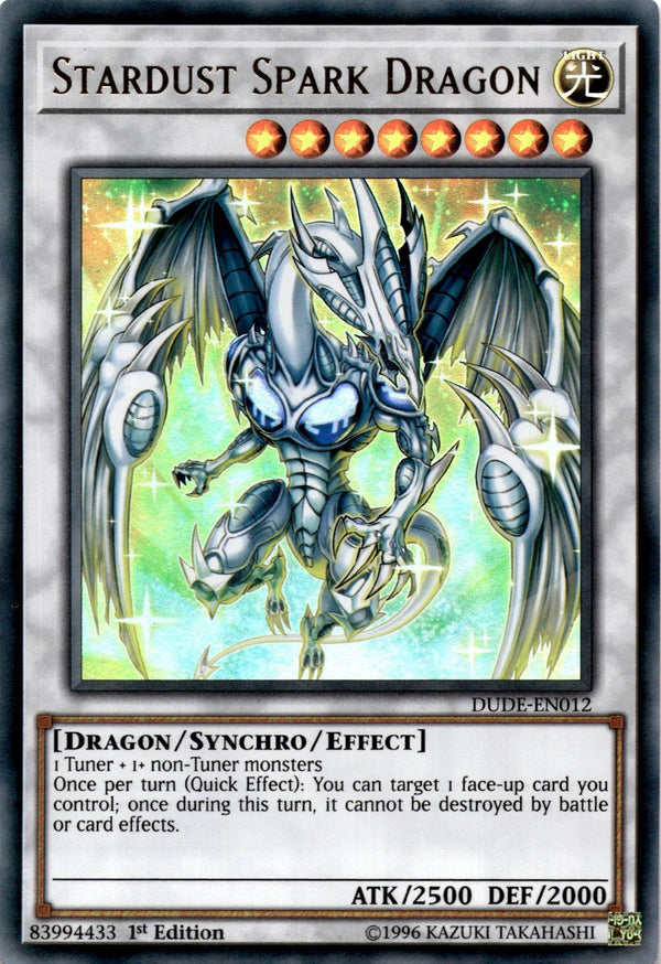 Yugioh Stardust Spark Dragon DUDE-EN012 Ultra Rare 1st Edition LP