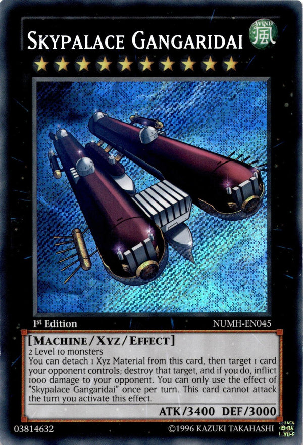 Yugioh Skypalace Gangaridai NUMH-EN045 Secret Rare 1st Edition NM