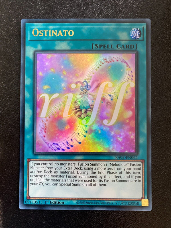 Yugioh Ostinato RA03-EN064 Ultra Rare 1st Edition NM