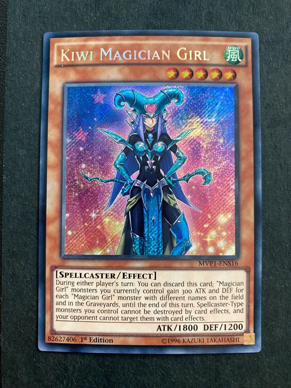 Yugioh Kiwi Magician Girl MVP1-ENS16 Secret Rare 1st Edition NM