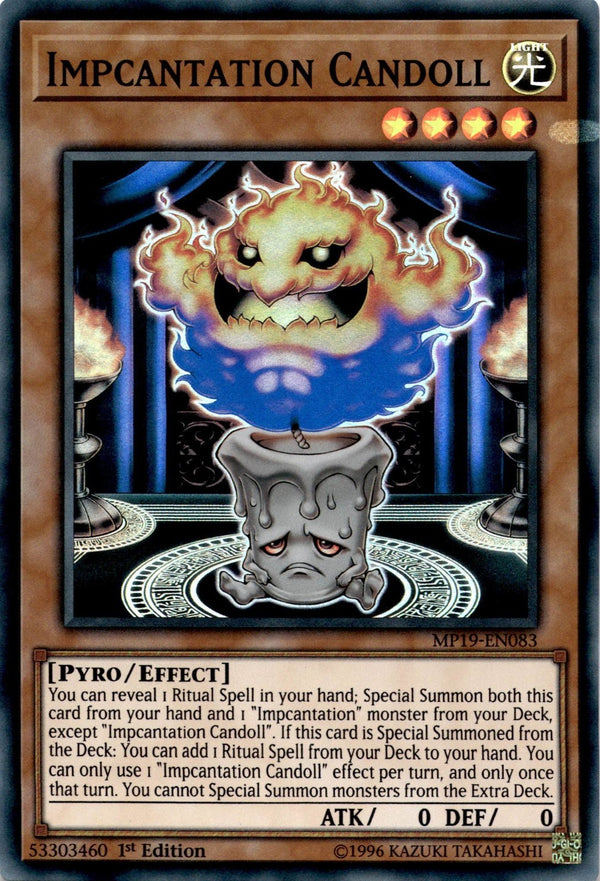 Yugioh Impcantation Candoll MP19-EN083 Super Rare 1st Edition MP