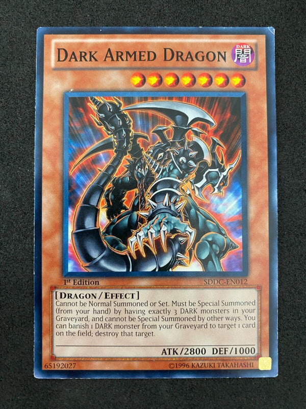 Yugioh Dark Armed Dragon SDDC-EN012 1st Edition LP