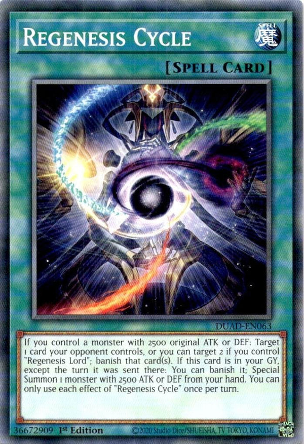 Yugioh Regenesis Cycle DUAD-EN063 Common 1st Edition NM