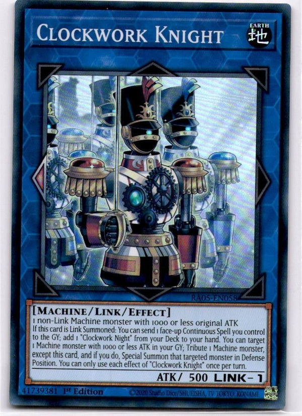 Yugioh Clockwork Knight RA05-EN058 Super Rare 1st Edition NM