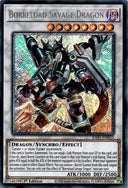 Yugioh Borreload Savage Dragon RA01-EN033 Platinum Secret Rare 1st Edition NM