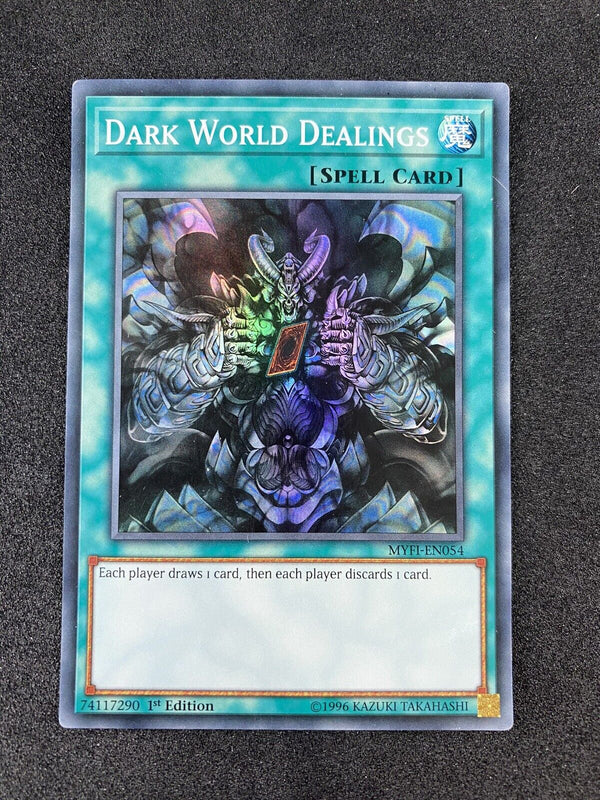 Yugioh Dark World Dealings MYFI-EN054 Super Rare 1st edition NM