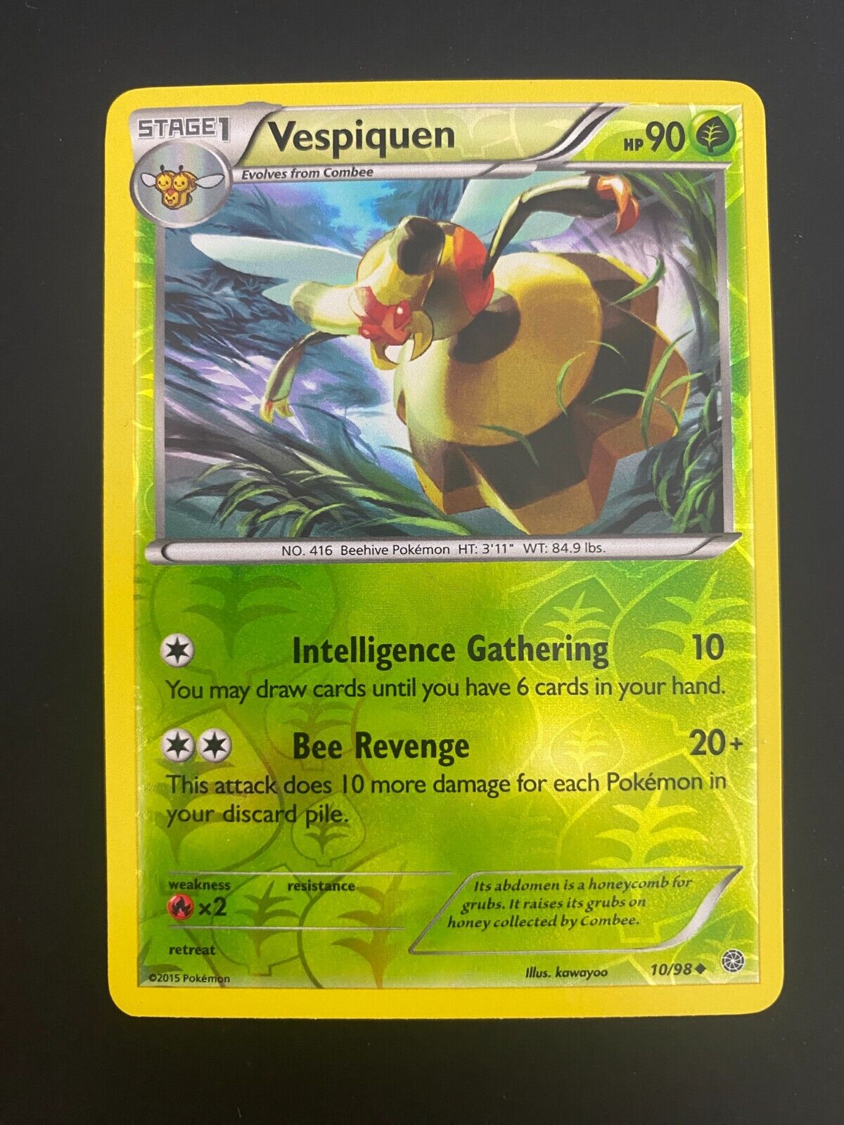 Pokemon Vespiquen 10/98 Ancient Origins Reverse Holo LP