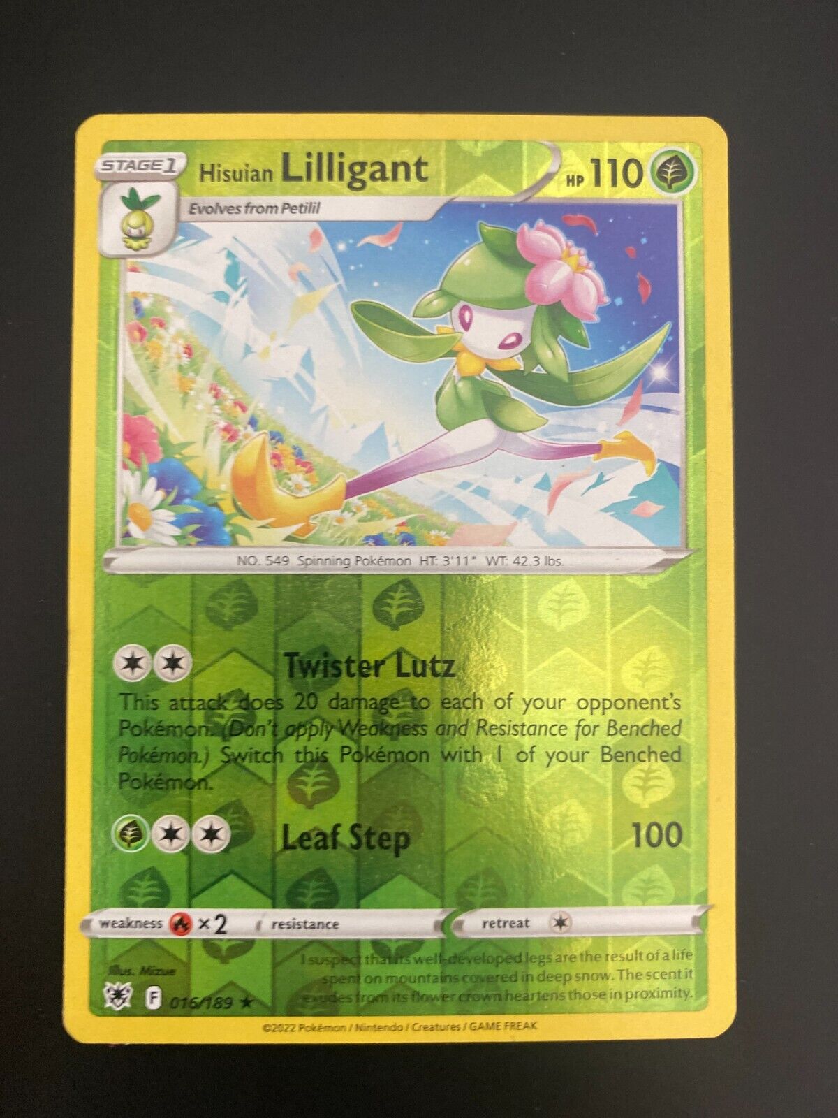 Pokemon Hisuian Lilligant 016/189 Astral Radiance Reverse Holo LP