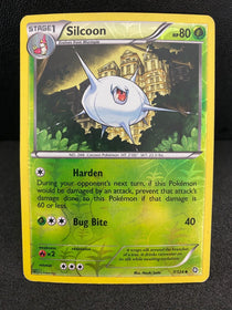 Pokemon Silcoon 7/124 Dragons Exalted Reverse Holo MP