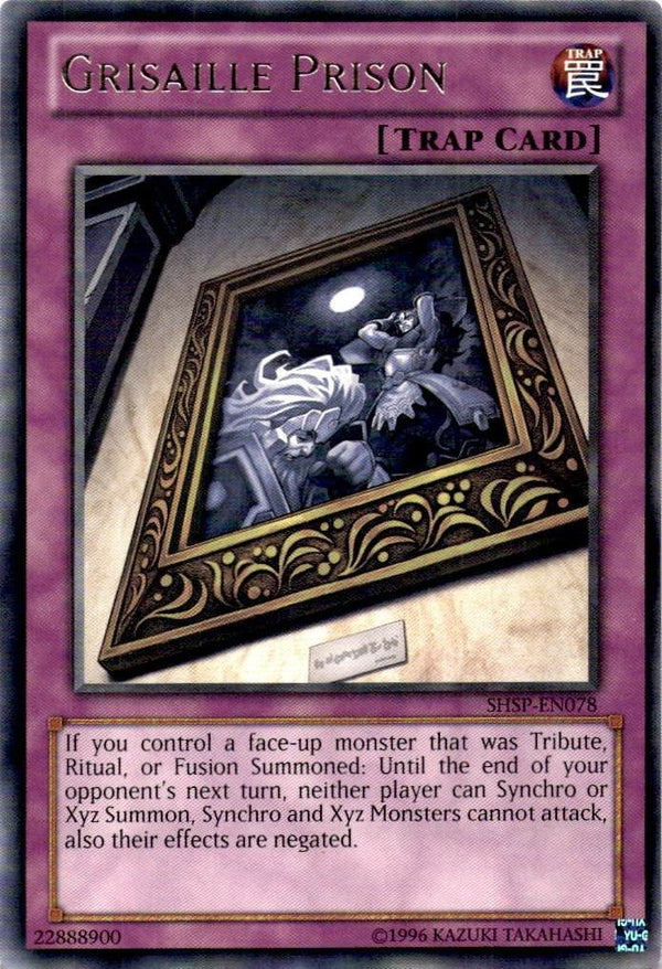 Yugioh Grisaille Prison SHSP-EN078 Rare Unlimited Edition NM