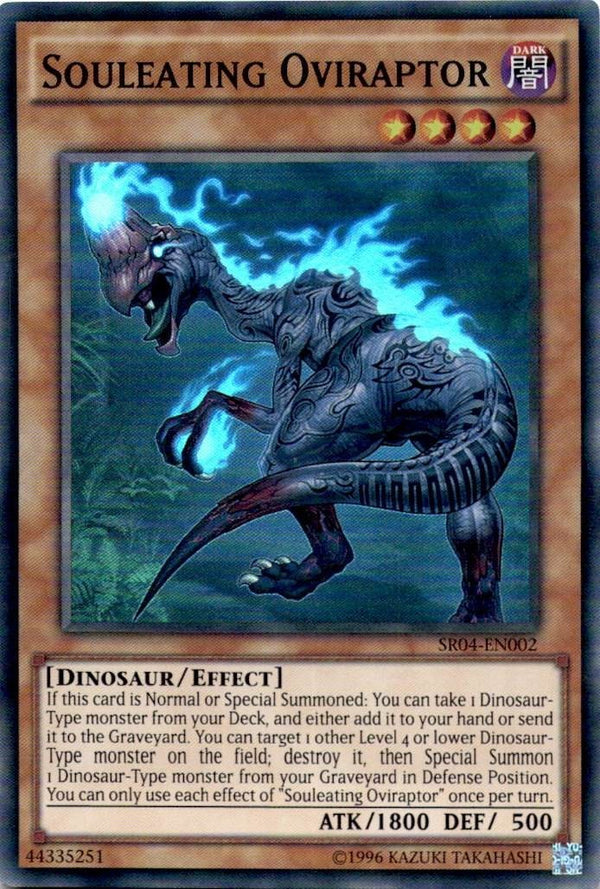 Yugioh Souleating Oviraptor SR04-EN002 Super Rare Unlimited Edition VLP/NM