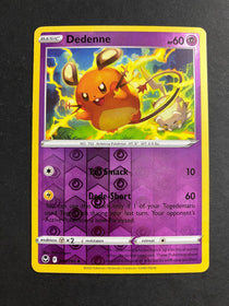 Pokemon Dedenne 085/195 Silver Tempest Reverse Holo NM