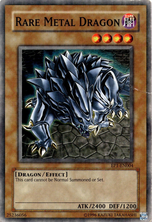 Yugioh Rare Metal Dragon EP1-EN004 Common Unlimited Edition DAMAGED