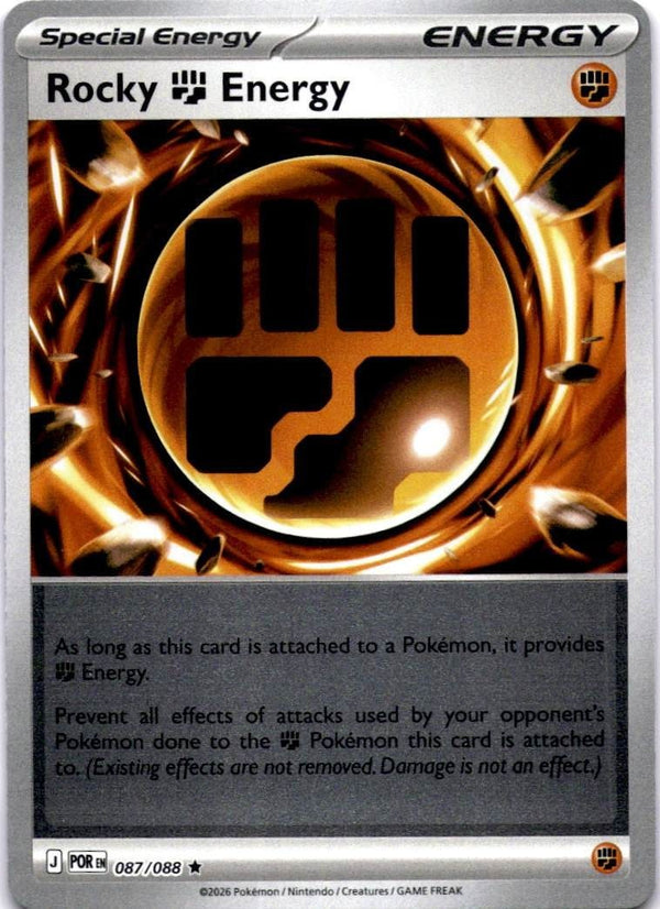 Pokemon Rocky Fighting Energy 087/088 Perfect Order Reverse Holo NM