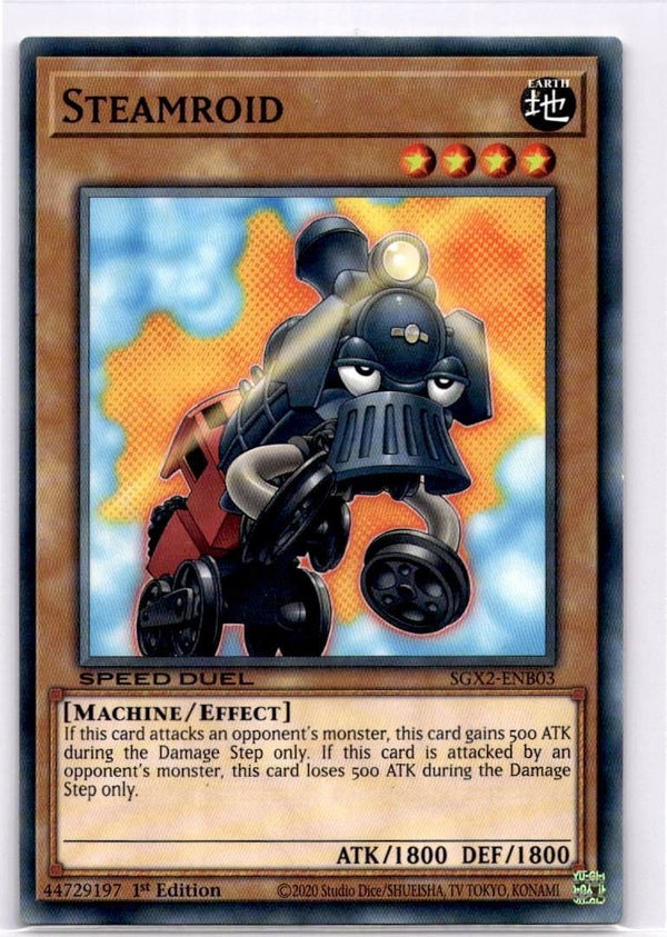 Yugioh Steamroid SGX2-ENB03 Common 1st Edition NM