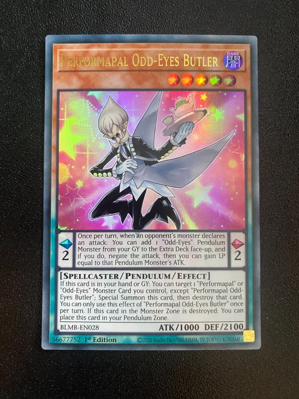 Yugioh Performapal Odd-Eyes Butler BLMR-EN028 Ultra Rare 1st Edition NM/MINT