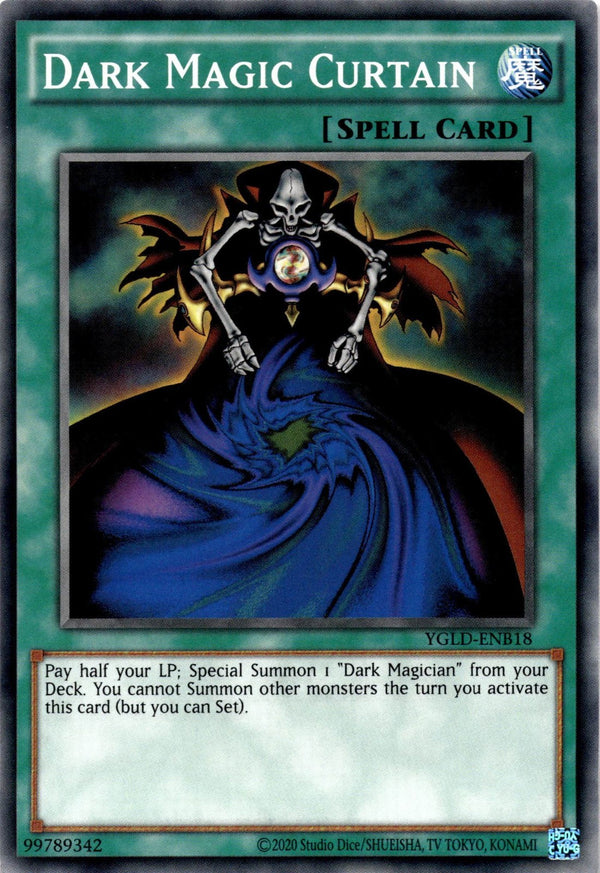 Yugioh Dark Magic Curtain YGLD-ENB18 Common Unlimited Edition NM