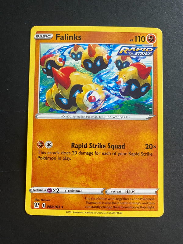 Pokemon Falinks 083/163 Battle Styles Rare Non Holo NM