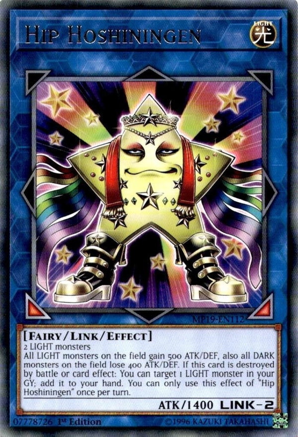 Yugioh Hip Hoshiningen MP19-EN112 Rare 1st Edition NM