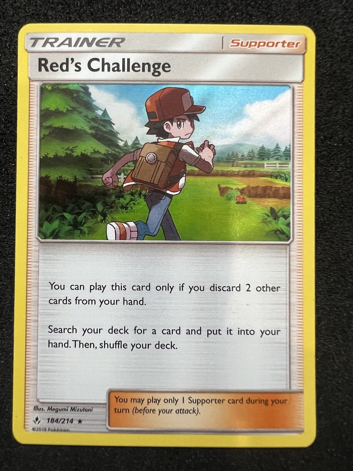 Pokemon Red's Challenge 184/214 SM10 Unbroken Bonds Holo Rare Card VLP