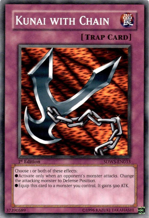 Yugioh Kunai with Chain SDWS-EN033 Common 1st Edition NM