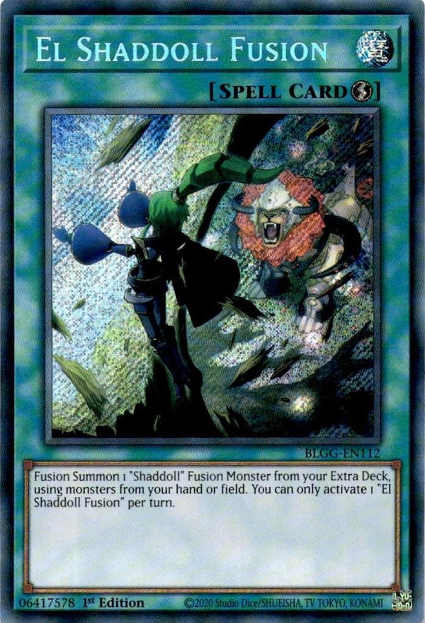 Yugioh El Shaddoll Fusion BLGG-EN112 Secret Rare 1st Edition NM