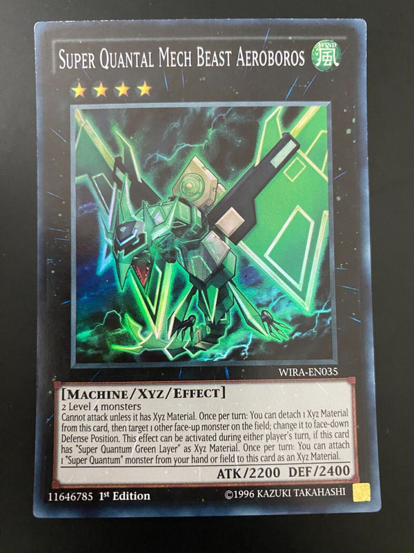 Yugioh Super Quantal Mech Beast Aeroboros WIRA-EN035 Super Rare 1st Ed HP