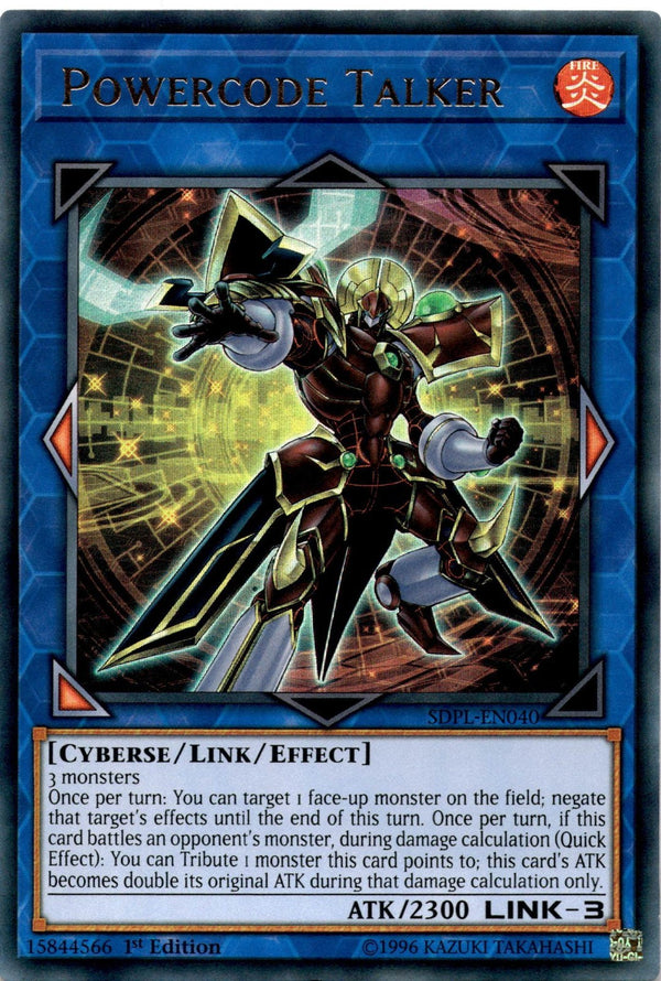 Yugioh Powercode Talker SDPL-EN040 Ultra Rare 1st Edition LP/NM