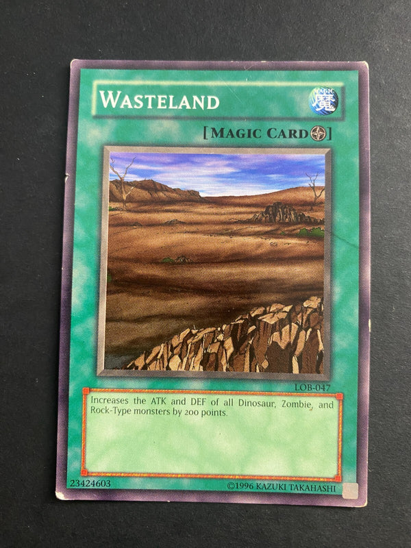 Yugioh Wasteland LOB-047 Common Unlimited Edition HP
