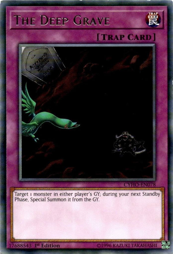 Yugioh The Deep Grave CYHO-EN078 Rare 1st Edition MP