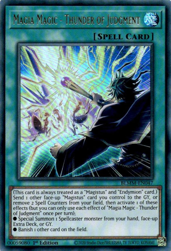 Yugioh Magia Magic – Thunder of Judgment BLMM-EN047 Ultra Rare 1st Edition NM