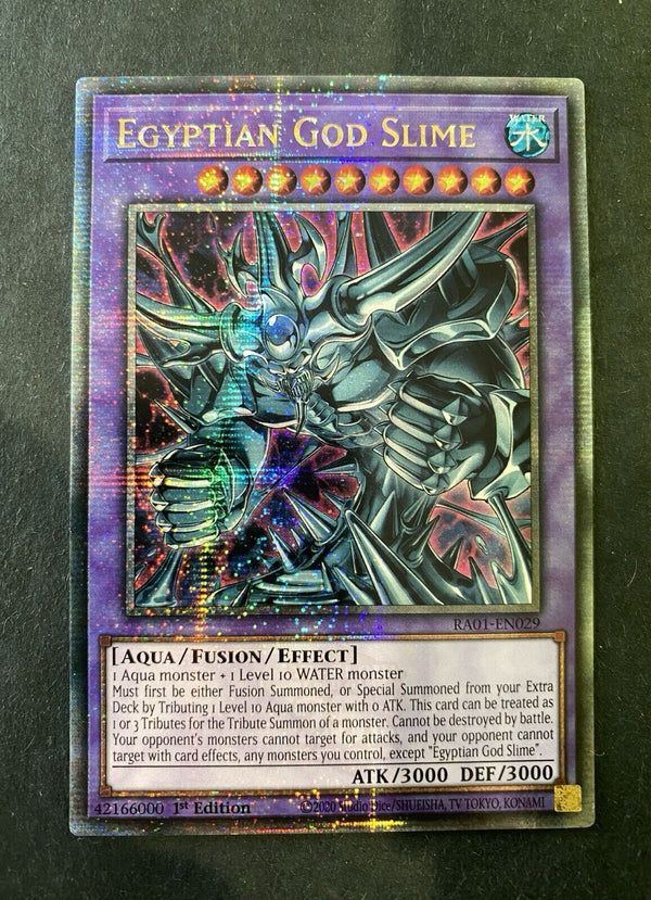 Yugioh Egyptian God Slime RA01-EN029 Quarter Century Rare 1st Edition NM