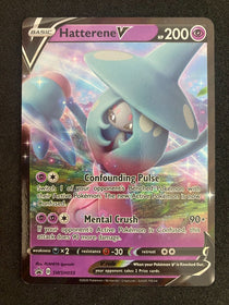 Pokemon Hatterene V SWSH055 Black Star Promos Full Art Holo NM-MINT