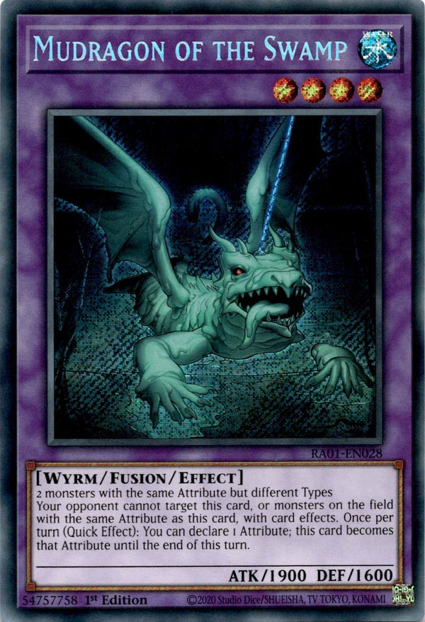 Yugioh Mudragon of the Swamp RA01-EN028 Secret Rare 1st Edition NM