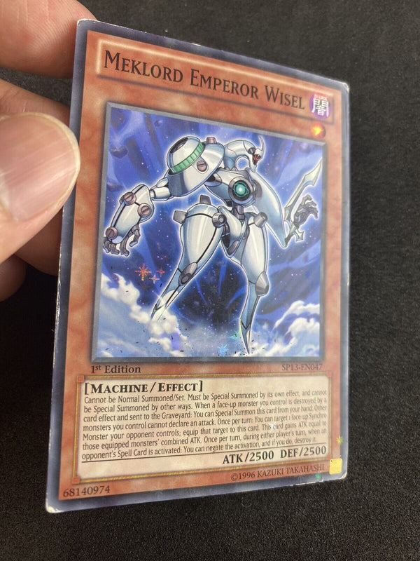 Yugioh Meklord Emperor Wisel SP13-EN047 1st Edition Starfoil Rare MP