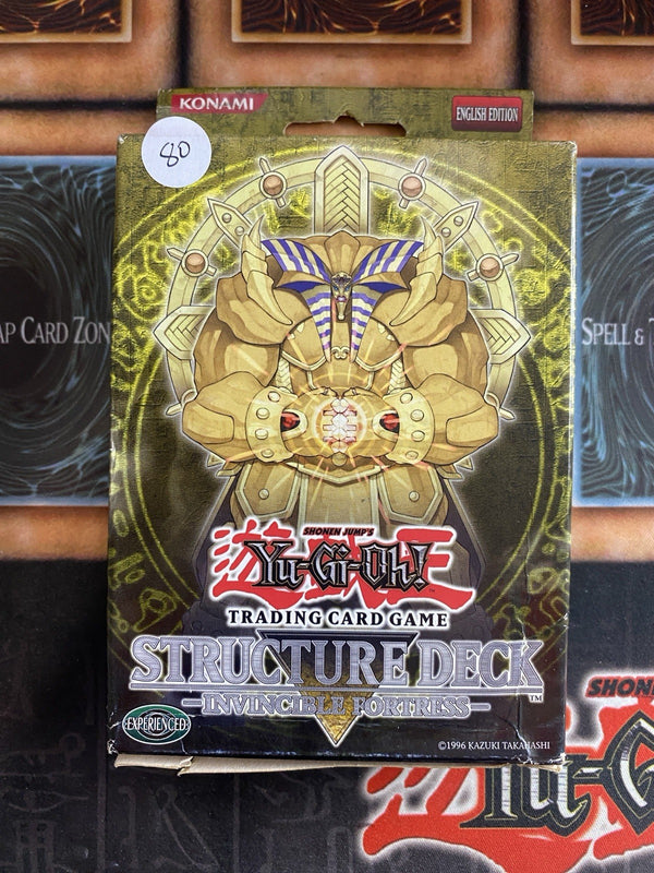 Yugioh Invincible Fortress Structure Deck Unl Ed Factory Sealed (Damaged Box)