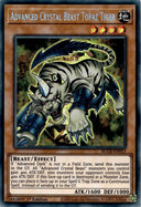Yugioh Advanced Crystal Beast Topaz Tiger BLCR-EN013 Secret Rare 1st Edition LP