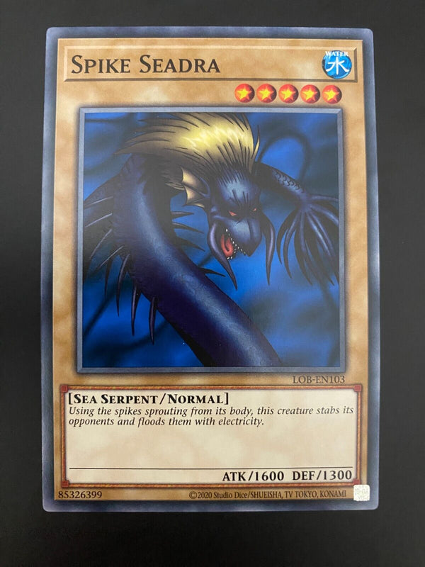 Yugioh Spike Seadra LOB-EN103 Unlimited Edition Common NM/MINT