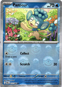 Pokemon Panpour 017/086 Black Bolt Reverse Holo Pokeball NM