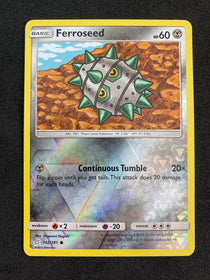 Pokemon Ferroseed 102/181 Team Up Reverse Holo NM