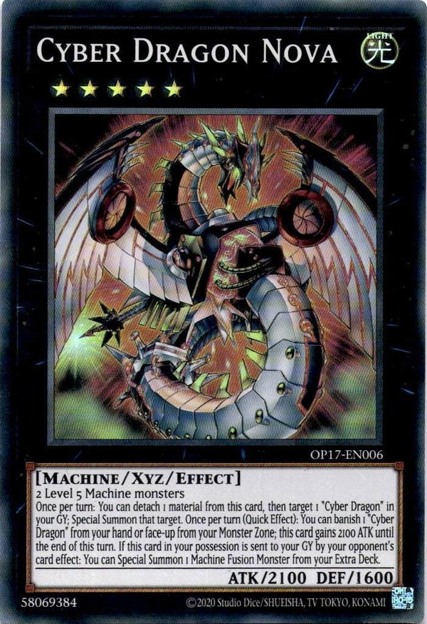 Yugioh Cyber Dragon Nova OP17-EN006 Super Rare Unlimited Edition NM
