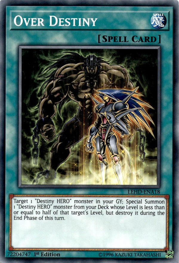 Yugioh Over Destiny LEHD-ENA18 Common 1st Edition LP