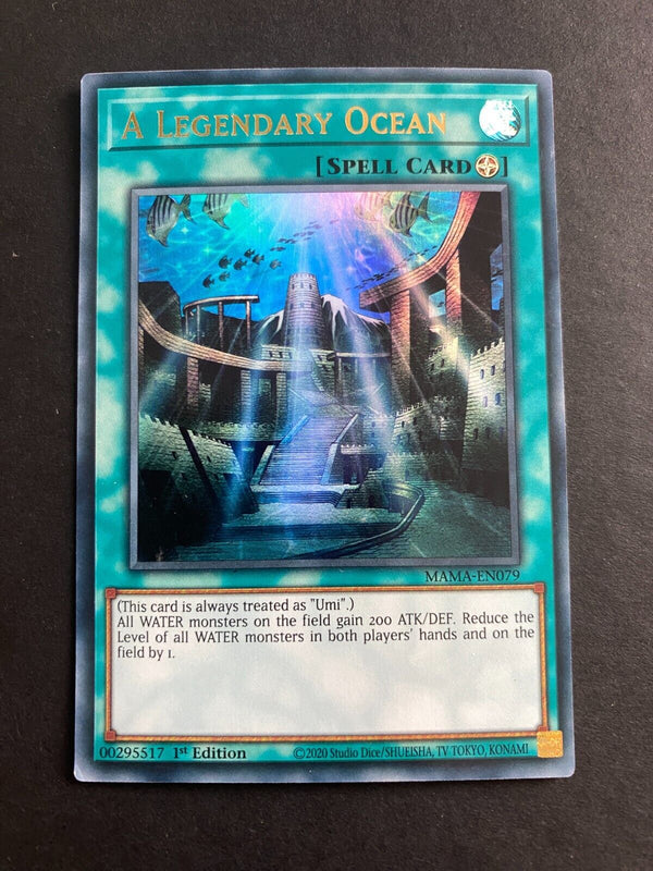Yugioh A Legendary Ocean MAMA-EN079 Ultra Rare 1st Edition LP