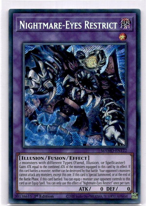 Yugioh Nightmare-Eyes Restrict MAMO-EN122 Secret Rare 1st Edition NM