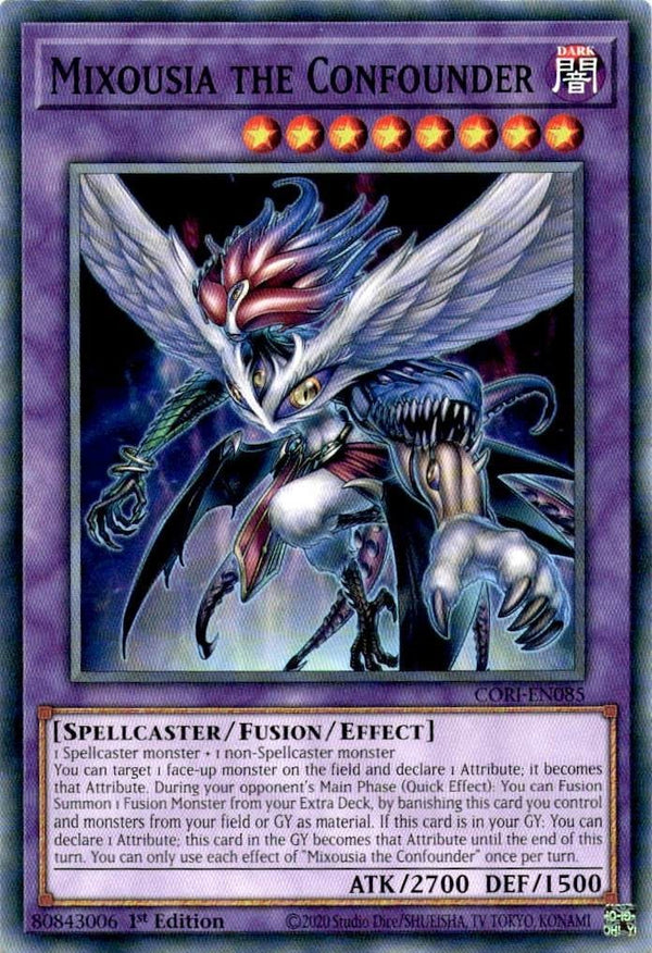 Yugioh Mixousia the Confounder CORI-EN085 Common 1st Edition NM
