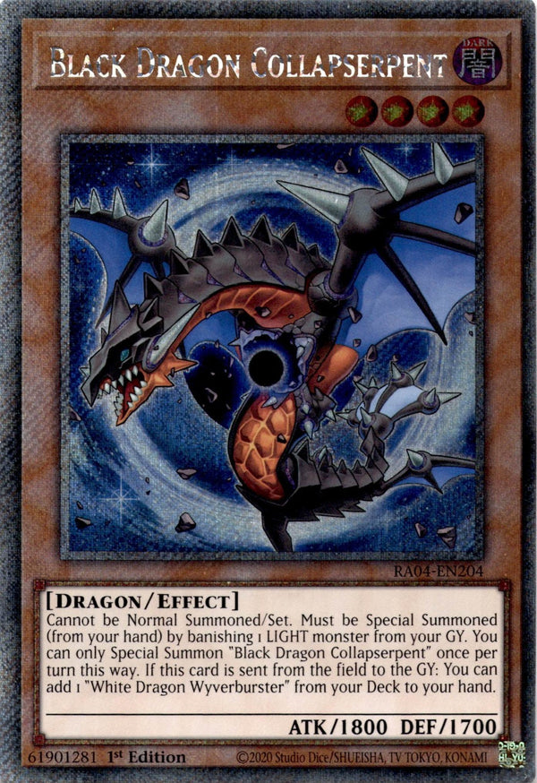 Yugioh Black Dragon Collapserpent RA04-EN204 Platinum Secret Rare 1st Edition NM