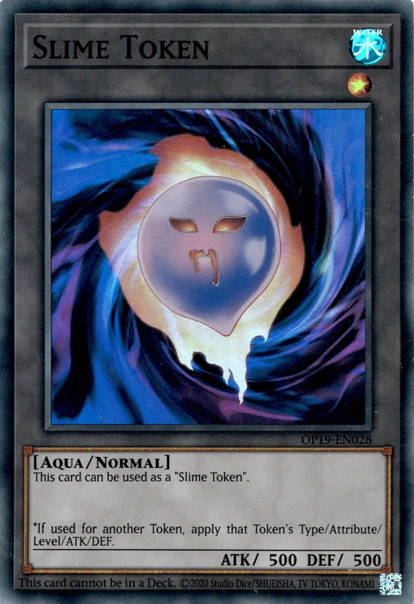 Yugioh Slime Token OP19-EN028 Super Rare Unlimited Edition HP