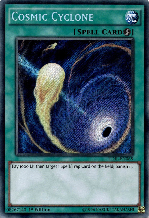 Yugioh Cosmic Cyclone TDIL-EN065 Secret Rare 1st Edition LP