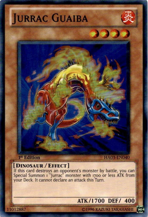 Yugioh Jurrac Guaiba HA03-EN040 Super Rare 1st Edition NM